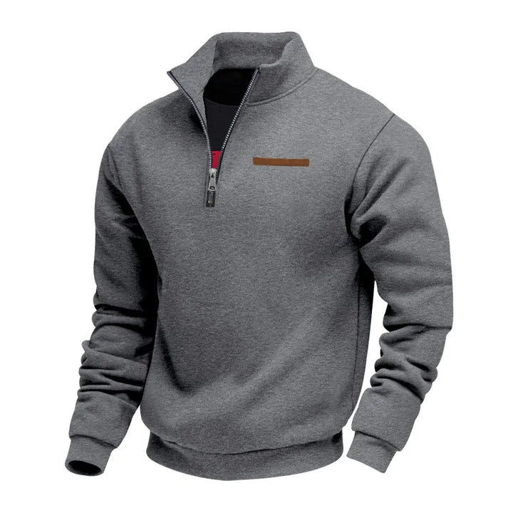 Sweat polaire homme décontracté, idéal pour un style casual et une chaleur confortable en automne-hiver.