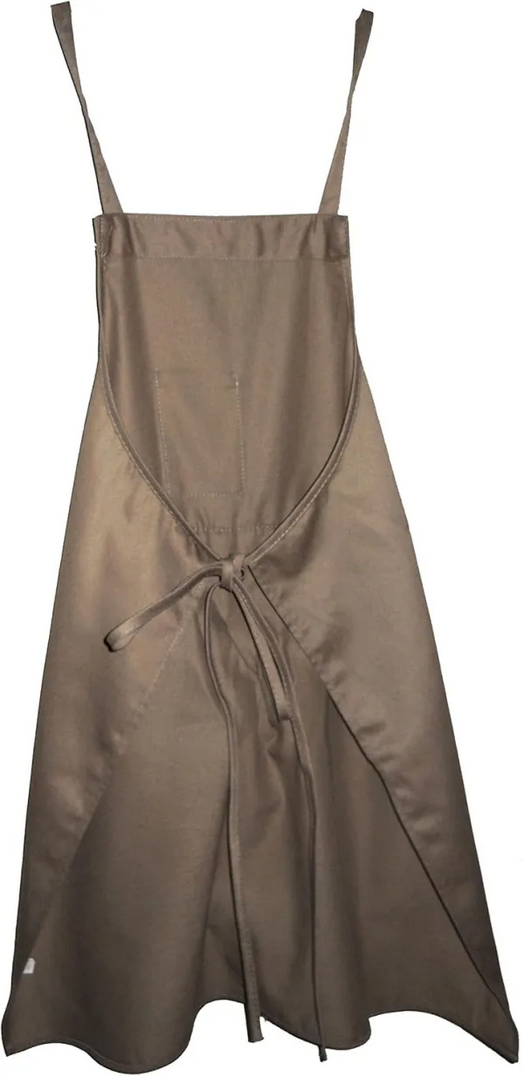 Tablier amusant marron pour cuisiner, idéal pour mettre de l'ambiance aux barbecues et fêtes. Accessoire unisexe.