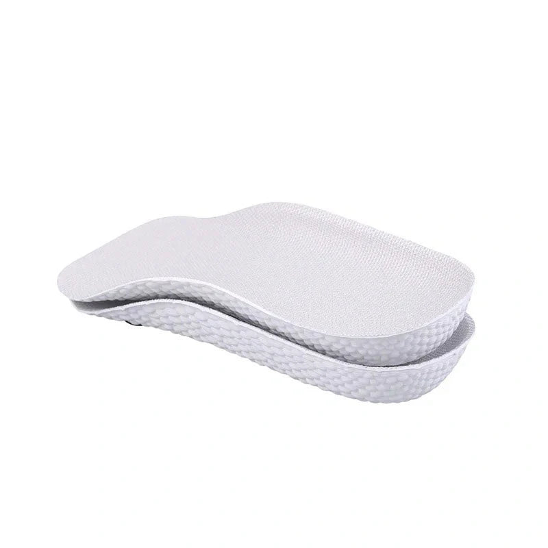 Talonnettes amortissantes pour hommes, assurant confort et rehaussement pour toutes chaussures.