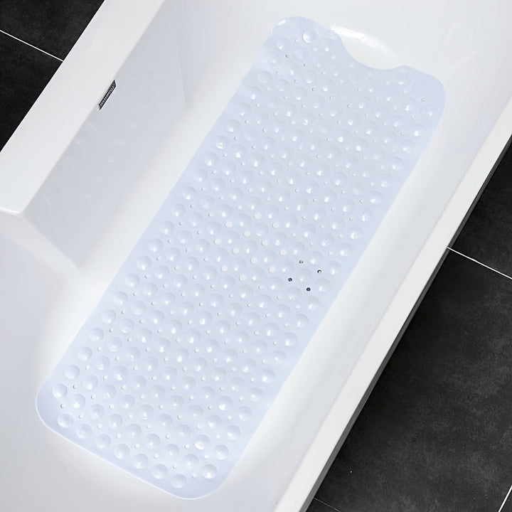 Tapis de bain antidérapant XL en PVC pour douche et baignoire. Sécurité et confort dans la salle de bain.