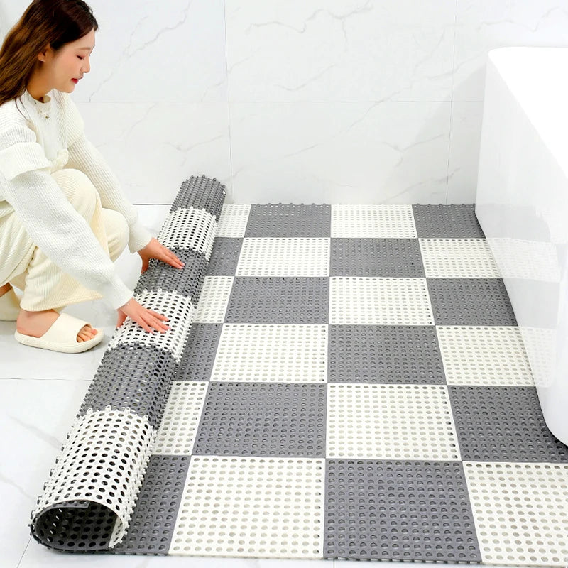 Tapis de douche hygiénique et antidérapant pour salle de bain. Sûreté maximale, résistant à l'eau et moisissure.