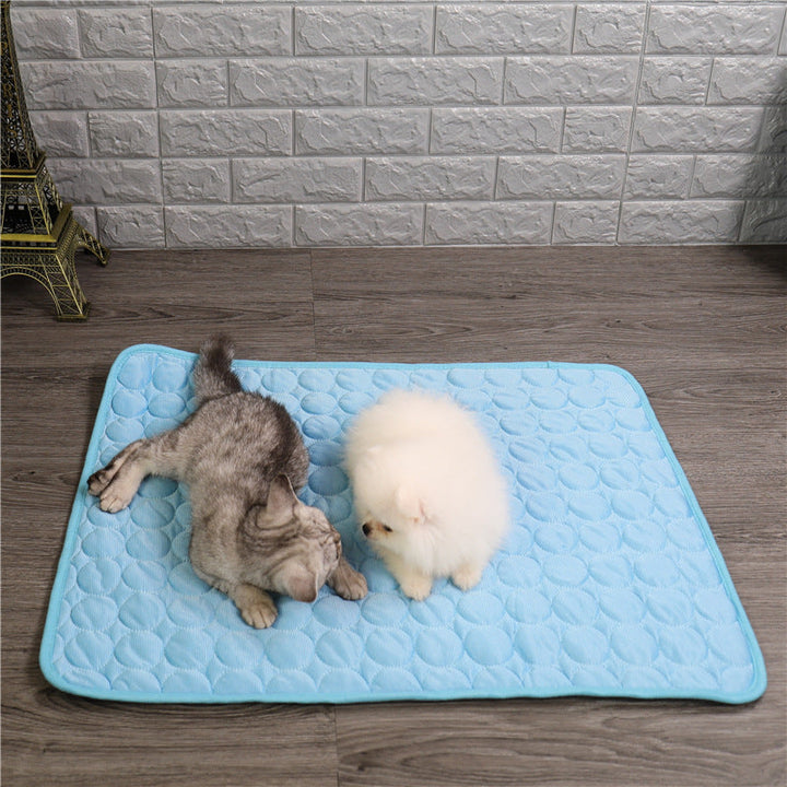 Solution fraîcheur ultime : tapis rafraîchissant pour animaux, essentiel pour chiens et chats face à la chaleur estivale.