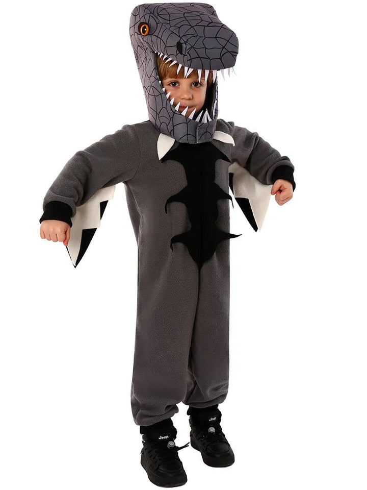 Déguisement de T-Rex dinosaure pour enfant, assurant un amusement fou aux fêtes et carnaval.