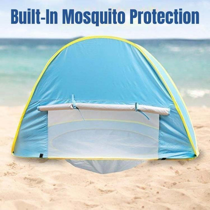 Tente pop-up bébé, protection UV 50+, pare-soleil pour enfant. Pataugeoire intégrée pour plage et extérieur.