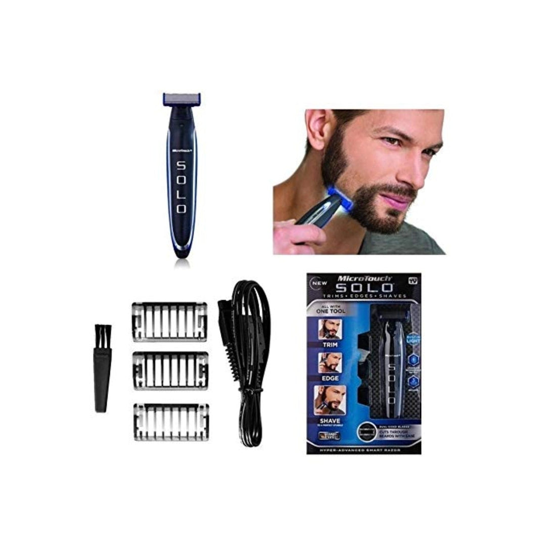 Tondeuse barbe et corps homme, coupe de précision sans fil. Rechargeable par USB, parfaite pour le toilettage.