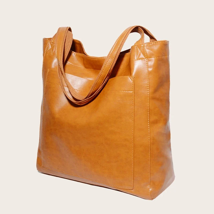 Sac cabas en cuir PU, design épuré, très pratique et élégant pour toutes les occasions.