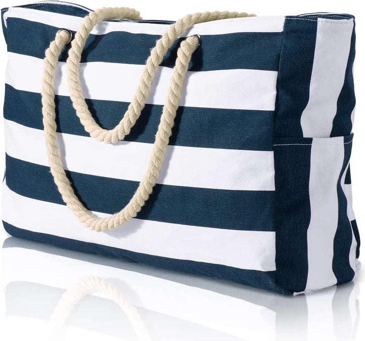 Grand sac de week-end XXL imperméable unisexe avec poches. Parfait pour plage, piscine, voyages. Sac spacieux.