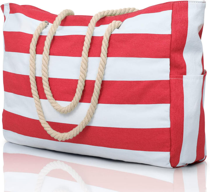 Sac de plage et piscine imperméable XXL unisexe avec poches. Grand sac fourre-tout pour week-end, vacances.