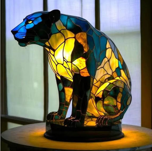Lampe de nuit LED en forme de chien, diffuse une lumière ambiante chaleureuse pour l'intérieur.