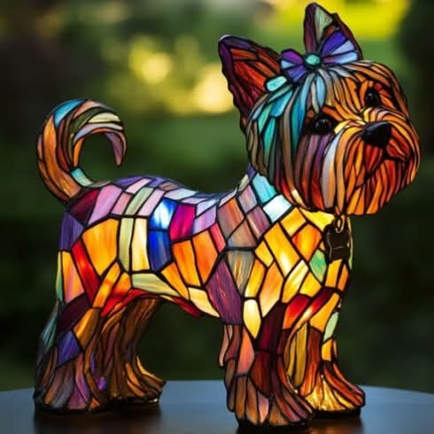 Lampe LED intérieure en forme de chien, pour un éclairage d'appoint et une décoration charmante.