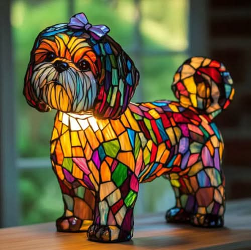 Lampe de nuit LED décorative chien, crée une ambiance douce et accueillante pour tous.