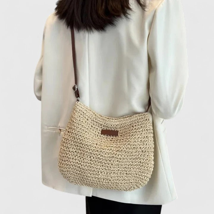 Sac femme élégant beige et kaki. Sac à main polyvalent avec bandoulière, idéal pour un style chic décontracté.