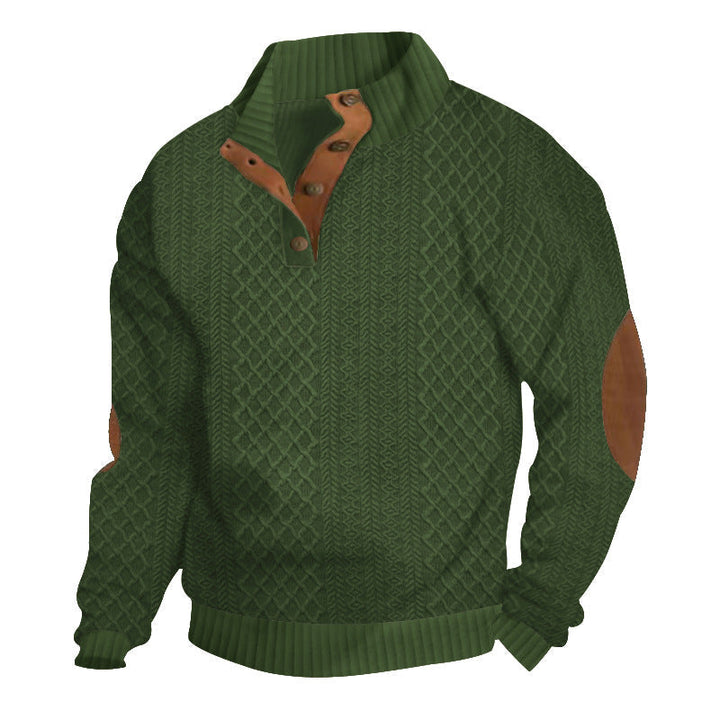Pull mode masculine doux et chaud, coupe ajustée pour un style hivernal impeccable et cosy.