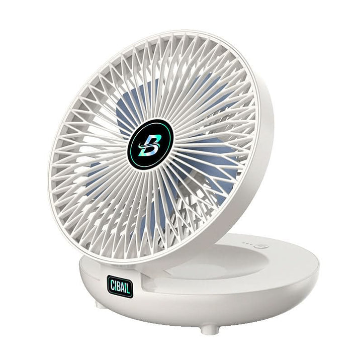 Ventilateur portable USB rechargeable, compact et sans fil, idéal pour bureau, voyage, été.