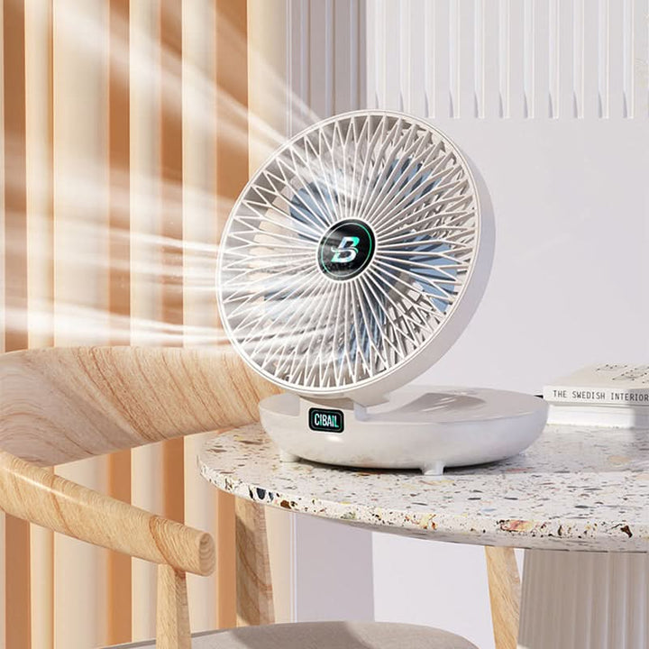 Ventilateur portable USB puissant, fournissant un rafraîchissement rapide et essentiel durant l'été.