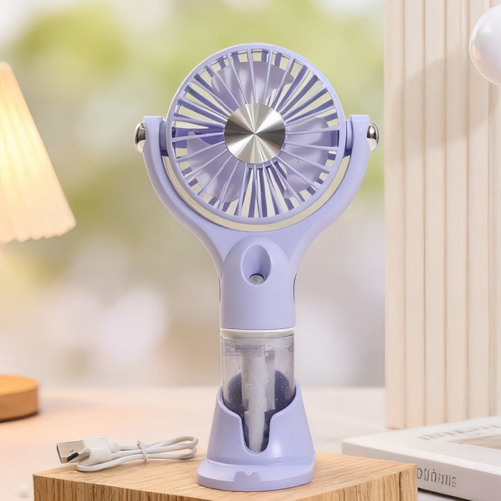 Petit ventilateur rafraîchissant unisexe, alimenté par USB, idéal pour la main.