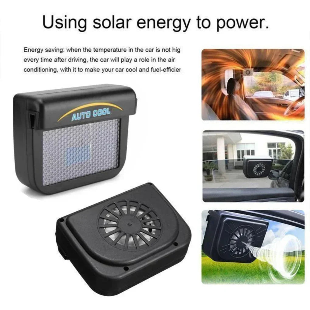 Système de ventilation solaire pour voiture. Gardez votre auto fraîche et aérée sans batterie, idéal pour l'été.
