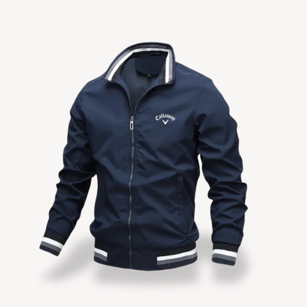 Veste de golf homme technique, coupe-vent déperlante, offre confort et liberté de mouvement pour jouer au golf.