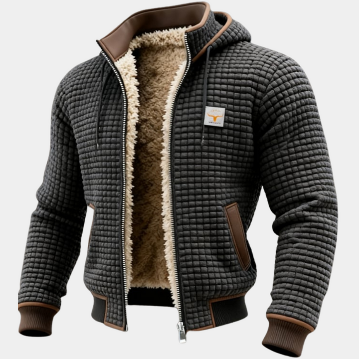 Veste matelassée thermique homme chaude et coupe-vent, idéale pour l'hiver.