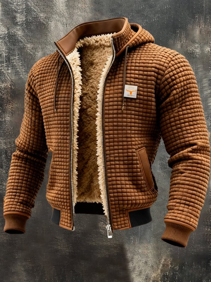 Veste d'hiver homme matelassée, une doudoune chaude et thermique pour un usage quotidien.
