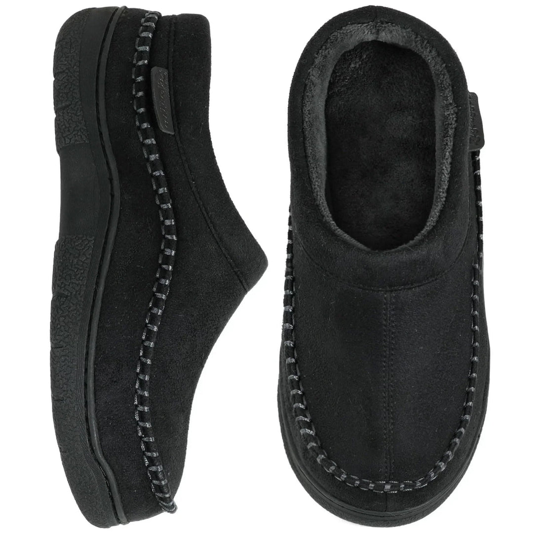 Pantoufles homme chaudes et antidérapantes, excellentes pour le confort et la détente à la maison.