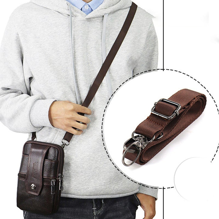 Sac banane homme vintage en cuir marron. Un accessoire indispensable pour l'organisation et le style urbain.