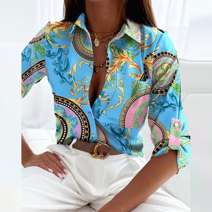 Blouse femme polyvalente, chic et confortable, parfaite pour une tenue décontractée moderne.