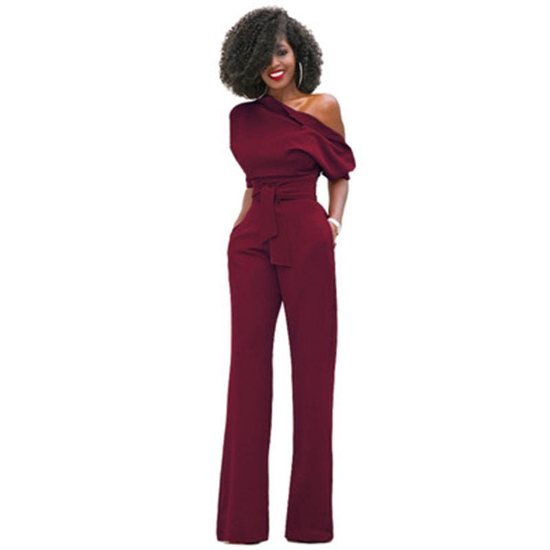 Jumpsuit bodycon bleu royal femme, ajustée et chic, pour un look mode et confortable.