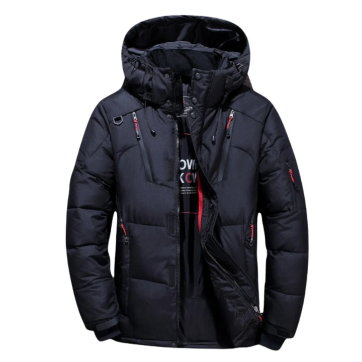 Parka homme coupe-vent et imperméable, vêtement essentiel pour l'extérieur en hiver.