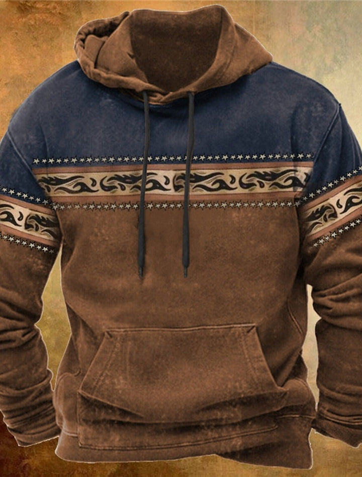 Pull homme style rétro, coupe classique décontractée. Parfait pour un look hivernal confortable et élégant.