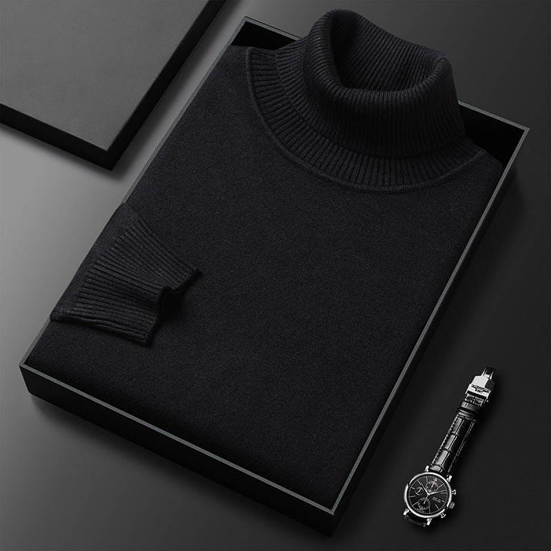 Pull homme chaud et doux en cachemire, idéal pour l'hiver, alliant luxe et confort absolu.