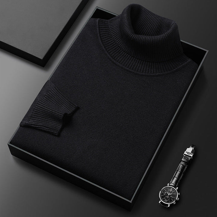 Pull homme chaud et doux en cachemire, idéal pour l'hiver, alliant luxe et confort absolu.
