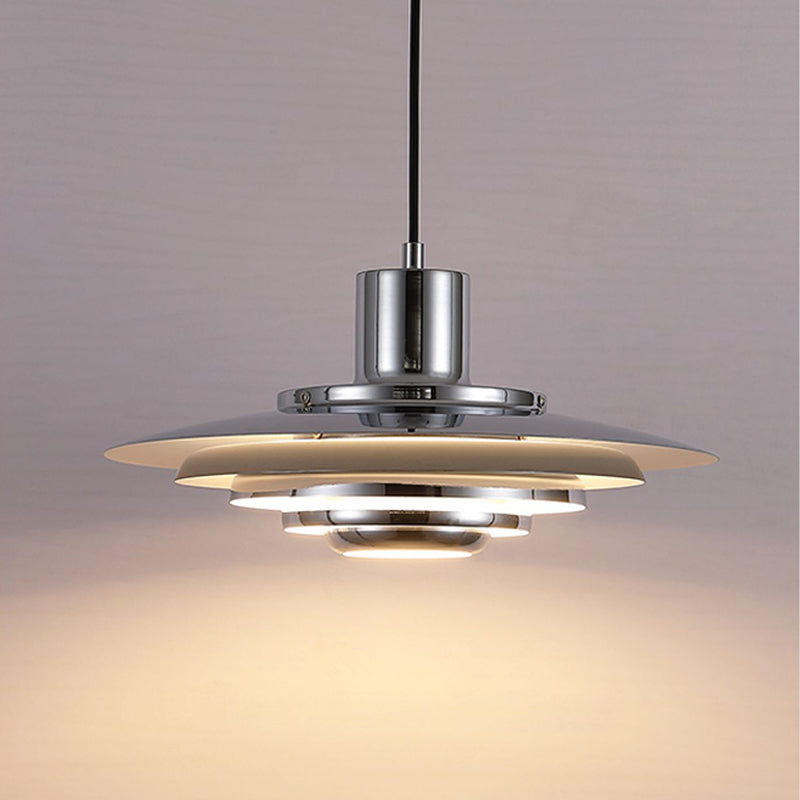 Lampe suspendue LED polyvalente, style nordique, convient pour salon, salle à manger ou cuisine moderne.