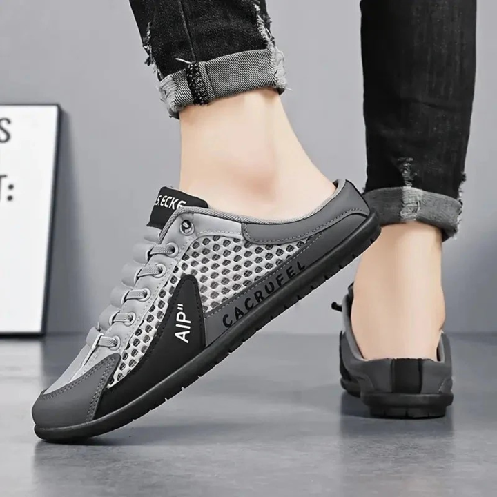 Baskets tendance homme Elias, confortables et ajourées, idéales comme chaussures d'été décontractées.